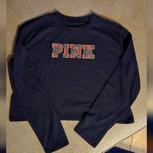 Victoria's Secret PINK Blue Long Sleeve Shirt